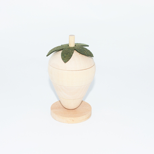 Juguetes <span class=keywords><strong>de</strong></span> madera para bebés Frutas Bloques <span class=keywords><strong>de</strong></span> madera en forma <span class=keywords><strong>de</strong></span> fresa Niños DIY Dibujo Bloques apilables <span class=keywords><strong>de</strong></span> madera natural - Product Image 1