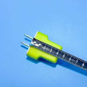 Enchufe Fijo de Dos Puntas 1025, Nuevo Estilo, Conector de Alimentación de Dos Puntas, Enchufe Plano, Tipo T Verde, 16A, Recubierto de Goma, Resistente a Caídas - Product Image 1