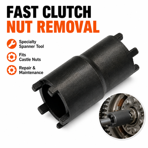 Herramienta de reparación de motocicletas: Tuerca de bloqueo de embrague, llave para buje de embrague / herramienta para quitar la tuerca del embrague de arranque para <span class=keywords><strong>Kawasaki</strong></span> Honda - Product Image 1