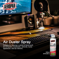Aeropak 650ml High Pressure Compressed Air Cleaner Eco-Friendly 80% Active Ingredients Wholesale Private Label Air Duster Spray