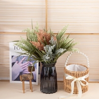 MW85005 Baru Desain Plastik Buatan Lavender Setaria Bunch 4 Warna Tersedia untuk Dekorasi Rumah Dekorasi Pernikahan