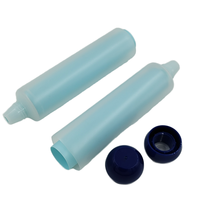 Tube cosmétique double couche 30 mm en plastique dépoli avec capuchon sphérique, capacité personnalisée, logo personnalisé, pour soins de la peau, crème pour les yeux, baume à lèvres