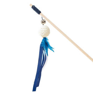 Juguetes para Mascotas al por Mayor, Nuevo Estilo, Varita Azul para Gatos con Plumas, Juguetes Interactivos para Gatos, Juguete de Movimiento Interactivo - Product Image 4