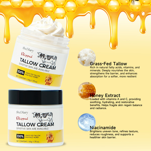 كريم مغذي للوجه للعناية بالبشرة، ترطيب عميق، إصلاح الحاجز الواقي، كريم للبشرة الحساسة، مرطب طبيعي، كريم وجه بالشحم 65 جرام - Product Image 3