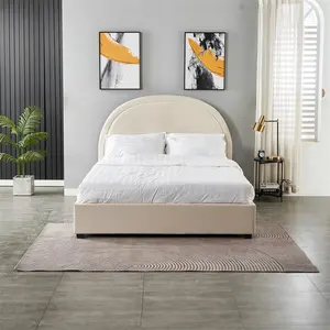 <span class=keywords><strong>Letto</strong></span> <span class=keywords><strong>singolo</strong></span>/matrimoniale in legno <span class=keywords><strong>per</strong></span> cameretta da ragazza con <span class=keywords><strong>testiera</strong></span> semicircolare in velluto rosa - Product Image 1