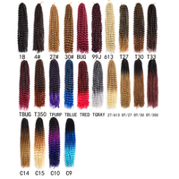 Extensions de cheveux en crochet bouclés synthétiques Passion Twist, fibre haute température, 18 pouces, crochet Passion Twists