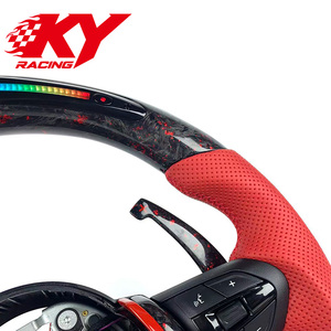 Volante LED de Fibra de Carbono Forjado Personalizado para BMW 320 F10 F20 F30 F34 F15 F25 F07 F82 M3 M4 M5 G12 G13 G14 G15 G16 F80 F32 - Product Image 2