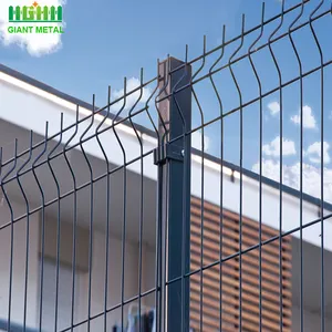 Paneles de valla de metal y vinilo para uso residencial, malla de alambre soldado, 4x4