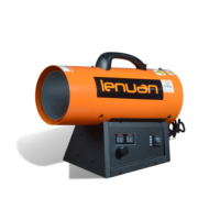 Chauffe-air extérieur au gaz naturel LENUAN pour usage en construction, en acier inoxydable, capacité de chauffage haute efficacité 12-120 kW
