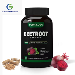 Ausreson Oem Biologische Rode Biet Extract Capsule Pil Ondersteunt Druk Veganistische Rode Beste Bietenwortelcapsules - Product Image 2