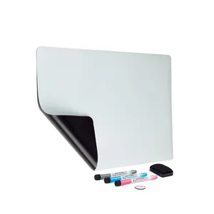 Pizarra blanca magnética personalizada Popular, impermeable, borrado en seco, nevera, calendario