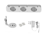 Ahorro de energía 30% radiador Booster DC ventilador radiador amplificador ventilador termostato 220-240 V ~ 0,55 W para radiador de agua central