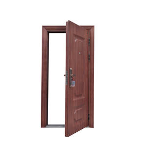 <span class=keywords><strong>Puerta</strong></span> de Entrada de Seguridad Antirrobo de Acero Galvanizado Texturizado y Duradero con Diseño Minimalista para Uso Interior en Apartamentos y Villas - Product Image 3