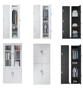Chenyang Factory Price Metal Storage Cabinet With Storage And Lockable Door Large Wardrobe For Bedroom Furniture