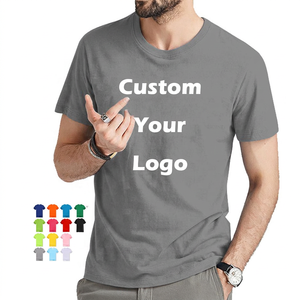 Wholesale Blank Plain t Shirt Custom Silk Screen Print Digital logo Brand <b>Polyester</b> Cotton <b>Tshirt</b> Private Label Men T Shirt - Product Image 1