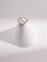 Nouvelle bague réglable rétro blanche en perles artificielles de qualité AAAAA plaquée or avec zircone exquise, accessoires pour femmes MoLin 2025