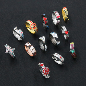 Grossisti Anime periferiche demone Slayer regolabile apertura anello di <span class=keywords><strong>metallo</strong></span> - Product Image 1