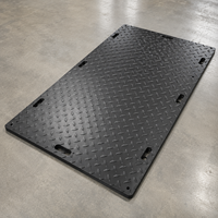 Tapis de protection temporaire en HDPE 4x8 pour équipements lourds, construction et accès aux projets extérieurs