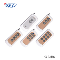 Transmisor de fabricación con antena multibotón 433Mhz código de aprendizaje EV1527 Control remoto para puerta de garaje automática YET185