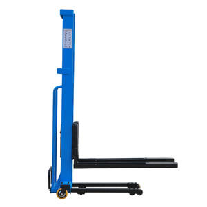 Elevador de horquilla de palé eléctrico pequeño portátil Apilador <span class=keywords><strong>manual</strong></span> de carga automática para furgoneta para furgonetas urbanas y almacenes - Product Image 2
