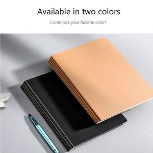 Wholesale Kraft Horizontal-lined Grid Large B5 Eco Friendly <b>Blank</b> Student Art Drawing A5 <b>Notebook</b> for School - Product Image 6