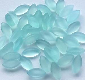 Calcedonia Aqua Natural, Cabujón Marquise de 7x14mm, Lote de 5 Piezas, Gema para Joyería, Proveedor Mayorista de la India - Product Image 2