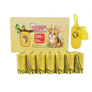 Sacs à déjections canines personnalisés avec logo imprimé, biodégradables, en Epi+HDPE, parfum lavande, en rouleau - Product Image 2