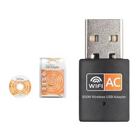 Tarjeta de Red Inalámbrica de 600M, Receptor WiFi USB de Doble Banda 5G RTL8811CU, Adaptador Externo para Decodificador, en Stock