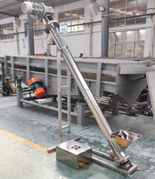 Machine automatique d'ascenseur de trémie de convoyeur à vis de tarière de farine de poudre d'acier inoxydable