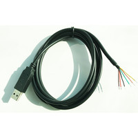 Câble Série USB-RS232-WE-1800-BT FTDI 1,8 m 2026 avec Blindage Tressé, Conducteurs en Cuivre Pur et Gaine en PVC pour Ordinateur