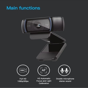 Logitech C920e HD Camara originale 2025 Offre Spéciale surpasse le <span class=keywords><strong>chat</strong></span> vidéo à écran large Version 1080p CMOS - Product Image 5