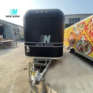 Baru lahir mobil Trailer es krim Van dapur makan mobil penjual makanan troli mobile Juice Truck Hot Dog berdiri kopi van
