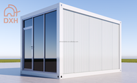Mini-maison conteneur préfabriquée personnalisée, démontable, écologique et moderne, disponible en 20ft, 10ft, 15ft, pour un logement mobile et portable.