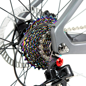 Bicicleta de Carretera de Fibra de Carbono Superligera 700c, Eje Pasante de Montaje Plano, Freno de Disco Hidráulico, 24 Velocidades, Manillar Integrado, Ruedas R Five Pro 24- - Product Image 4