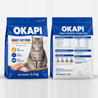 Aliment pour chat adulte OEM 30% protéines, poulet et poisson d'océan, complet et équilibré, avec taurine et minéraux, palatabilité accrue, 1,2 kg, approvisionnement en vrac