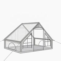 Tente de camping gonflable commerciale pour le glamping, les complexes hôteliers, les hôtels en plein air, les éco-lodges, usage professionnel, solution d'hôtellerie extérieure