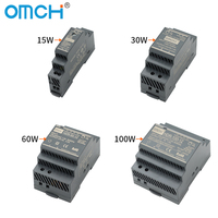 OMCH-Fuente de alimentación conmutada personalizable, serie DIN SMPS, 5V, 12V, 24V, 48V, 2.4A, 1.25A, 0.63A, 0.32A