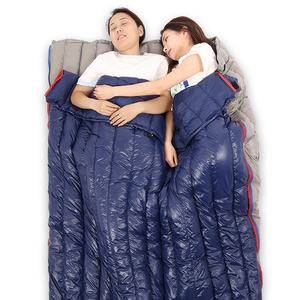 Sac de couchage <span class=keywords><strong>d</strong></span>'hiver léger pour une personne, style momie, rembourré de plumes <span class=keywords><strong>d</strong></span>'<span class=keywords><strong>oie</strong></span>, polyester 400T20D, fermeture éclair personnalisable - Product Image 3