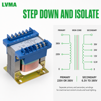 LVMA BK Serisi Tek Fazlı Kontrol Trafosu 25VA 5000VA 220V/380V Giriş 12V/24V Çıkış Toroidal Bobin Bakır Sarma Makinesi