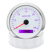 Compteur de régime 85 mm 3000 tr/min pour générateur diesel, jauge de régime 12V 24V CC avec compteur horaire, pièces de rechange pour groupe électrogène