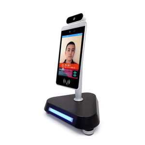 8 inch floor standing kiosk Face Recognition fever checking full viewed - Product Image 6