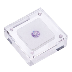 <span class=keywords><strong>Lucite</strong></span> Kim Cương Lỏng Lẻo Hộp Hiển Thị <span class=keywords><strong>Perspex</strong></span> Gems Bao Bì Trường Hợp Acrylic Đá Quý Box với Khóa Từ - Product Image 1