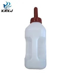 KD923B 2L animal calf feeding milk bottle with teat for cattle sheep feeding