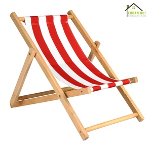 Chaise longue pliable en bois de hêtre pour enfants, confortable et très vendue, idéale pour les activités de loisirs en extérieur - Product Image 3