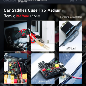 Fusible de cable para coche, tamaño mediano, 3 cm x 16,5 cm, cable rojo para uso eléctrico en automóviles - Product Image 3