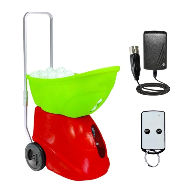 Adjustable Topspin Backspin Ball Speed Lightweight Portable Multi Function Remote Pickleball Machine