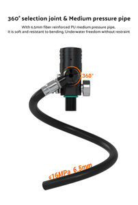 TUDIVING miglior prezzo LOGO OEM personalizzabile in pescatre vie <span class=keywords><strong>di</strong></span> ricarica respirare accessori per serbatoi <span class=keywords><strong>di</strong></span> aria fresca attrezzatura subacquea - Product Image 4