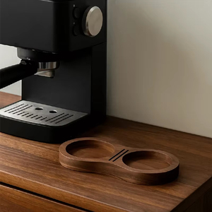 Base de Almacenamiento Multifuncional para Tamper de Café, Reutilizable, Ecológica, de Madera de Nogal, con Base Antideslizante Profesional - Product Image 4