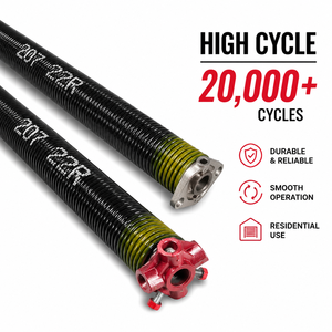 Garage Door Spring Residential Adjustable Garage Door Torsion Springs Durable Heavy Duty Cones <b>Hardware</b> Kit - Product Image 1