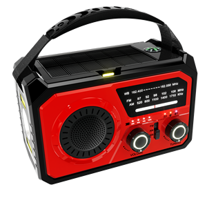 Radio météo à manivelle 16000 mAh, polymère, AM/<span class=keywords><strong>FM</strong></span>, rechargeable par solaire/USB-C, avec lampe torche et alerte SOS - Product Image 3